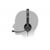 PORT CONNECT | Stereo USB ausinės PRO ON'R 300 | Laidinės | Ant ausų | Triukšmo slopinimas | Juodos