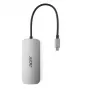 7-in-1 USB-C stotelė Acer – USB 3.2 Gen 1 Type-C, 3x USB-A, HDMI, SD/MicroSD, 100W PD, sidabrinė