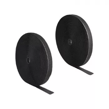 DeLOCK Heavy-duty lipnusis ir siuvamasis lipdukas 25 m x 25 mm juodas