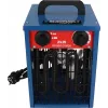 Elektrinis ventiliatorinis šildytuvas BLAUPUNKT EH7010 — 2000 W, nerūdijančio plieno elementas, IPX4, naudojamas ant grindų, iki 22 m², juoda/mėlyna/raudona