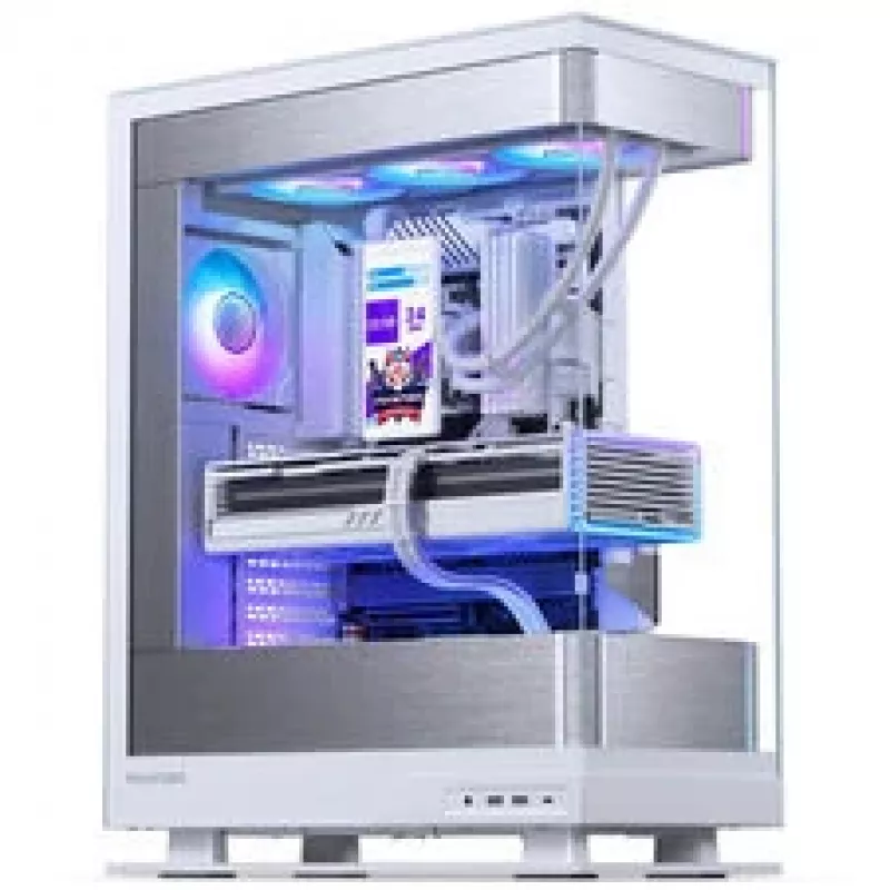 Phanteks Glacier One 360M25 LCD skysčio aušinimo sistema su 6 colių ekranu - 360 mm, balta