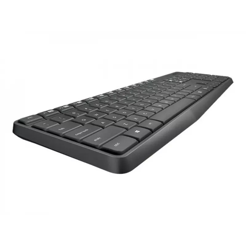Logitech MK235 belaidė klaviatūra ir pelė pilka