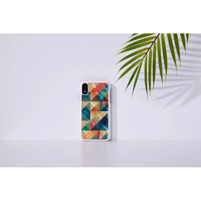 Dėklas iKins iPhone XR Mosaic Black – apsauginis dangtelis