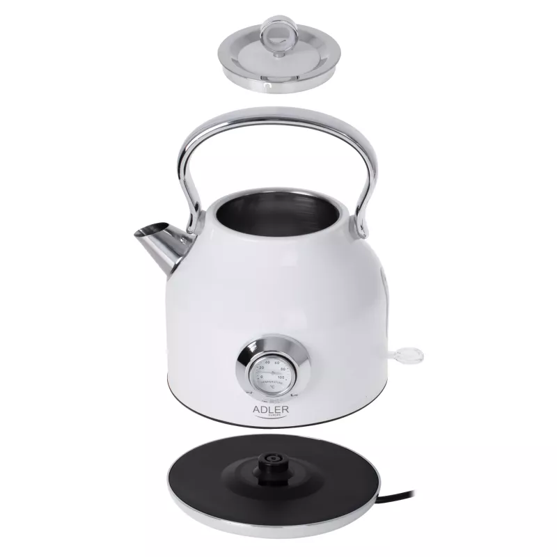 Elektrinis virdulys Adler AD 1346 1,7 L 2200 W Metallic White