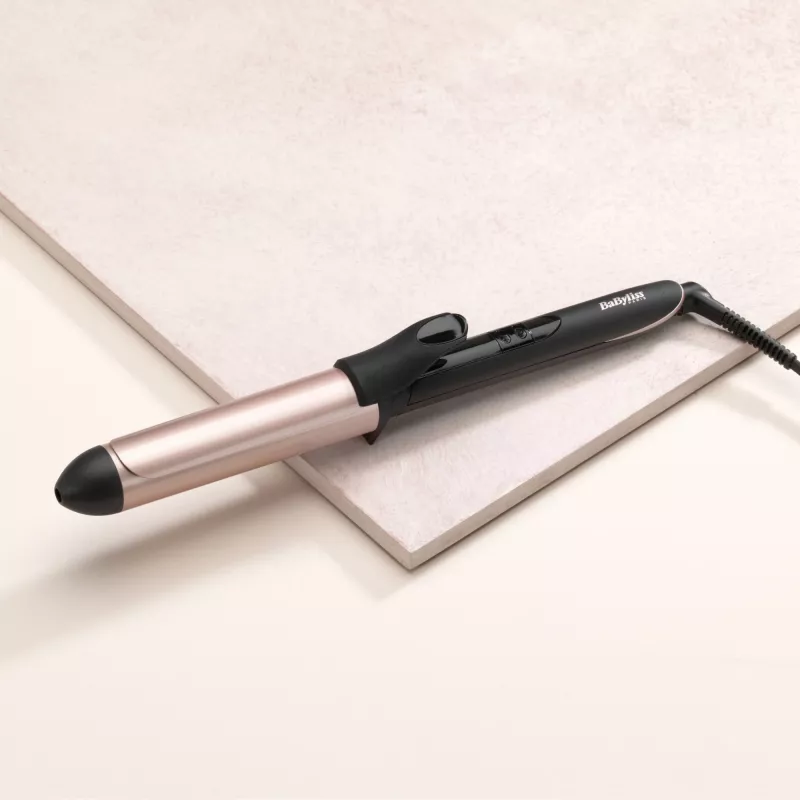BaByliss C452E 32 mm garbanojimo žnyplės – šiltai juoda, rožinė, 98,4 cm (2,5 m) laidas