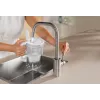 BRITA Glass+1 Maxtra Pro vandens filtro ąsotis pilka, 2,4 L / 1,5 L, su Maxtra Pro PP filtru