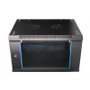 Sieninis stelažas Extralink 6U 600x450 juodas