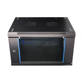 Sieninis stelažas Extralink 6U 600x450 juodas
