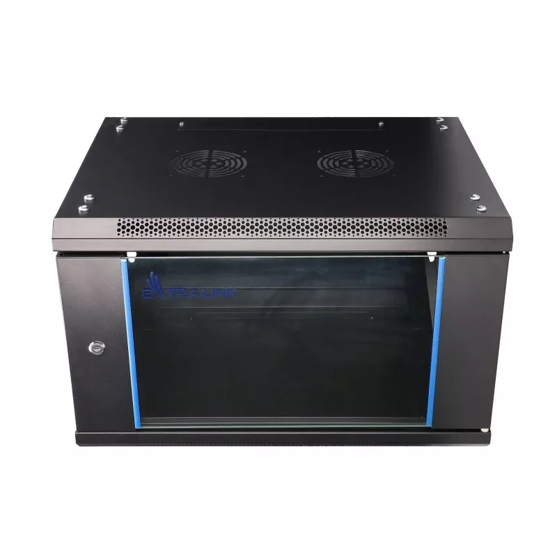 Sieninis stelažas Extralink 6U 600x450 juodas