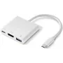 Renkforce RF-4366444 USB 3.2 Gen 1 (3.1 Gen 1) Type-C šakotuvas baltas (RF-4366444)