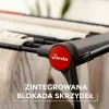 Džiovintuvas skalbiniams VILEDA Infinity Flex Ultimate teleskopinis – juodas, dengtas aliuminis, 30 m džiovinimo erdvė, sulankstomas, ratukai