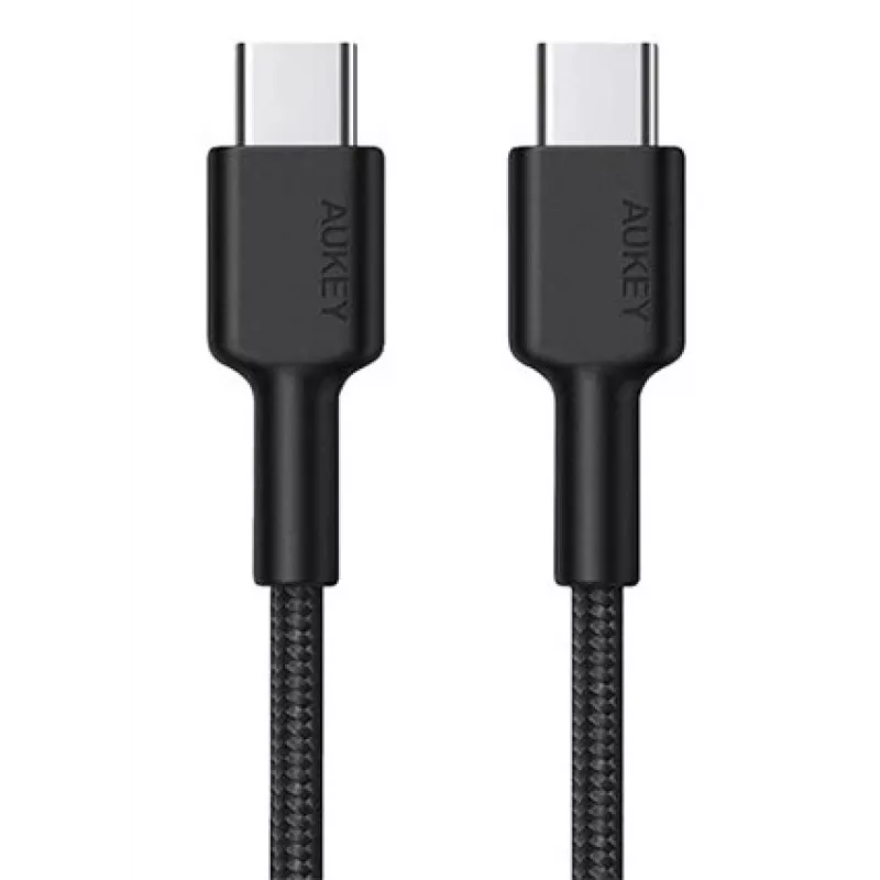 Aukey CB-CD45 USB-C į USB-C kabelis, Quick Charge, 0,9 m, juodas