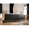 Cama komoda ISLA 200x40x75 matinis juodas