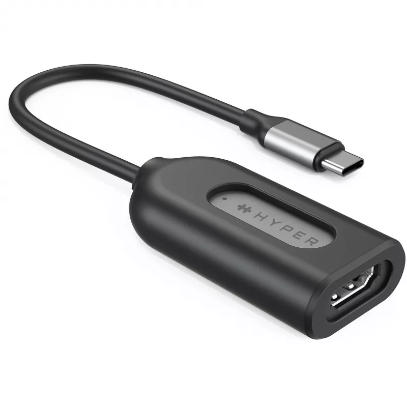 HYPER HD-H8K USB Type-C į HDMI adapteris iš nerūdijančio plieno