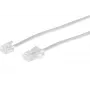 Telefono laidas ShiverPeaks BS70256-W 6 m RJ-11 RJ-45 Baltas