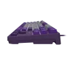 NATEC Fury Gaming Klaviatūra Kanabo K2 US balta foninė šviesa pilka-violetinė