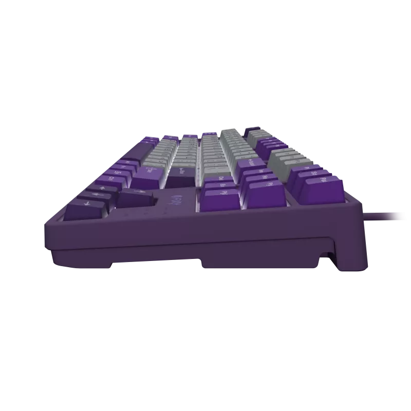 NATEC Fury Gaming Klaviatūra Kanabo K2 US balta foninė šviesa pilka-violetinė