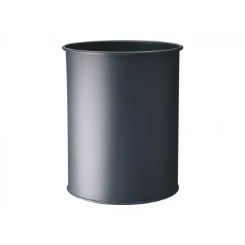 Šiukšliadėžė Durable 330158 15 L apvali metalinė antracito