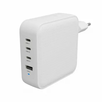 Hyper HyperJuice 100W USB-C GaN kelioninis įkroviklis 3C+1A - Baltas (HJ1002WHWWGL)