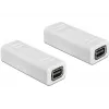 Keitiklis DeLOCK 65450 Mini DisplayPort lizdas – lizdas, baltas