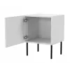 Naktiniai staliukai 2 vnt. cama meble PALAZZO BIS 45×39×H59 cm, balti matiniai, MDF/medžio drožlių plokštė