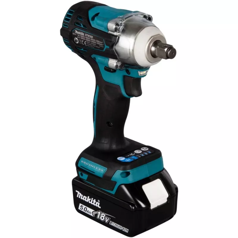 Sukimo variklis Makita DTW300RTJ 3200 aps/min, 18V, 2 akumuliatoriai