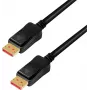 LogiLink CDV0100 DisplayPort kabelis DP/M į DP/M, 8K/60 Hz, stiprintuvas, juodas, 10 m (CDV0100)