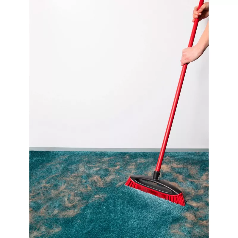 Šluota VILEDA Pet Pro ALWAYS CLEAN su ergonomiška raudona rankena, lengva konstrukcija