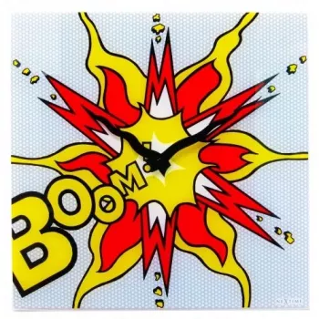 NeXtime klok 8173 Boom, 43x43 cm, sieninis, raudona/geltona/balta