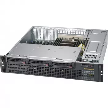 Serverio korpusas Supermicro CSE-825MBTQC-R802LPB stelažinis juodas