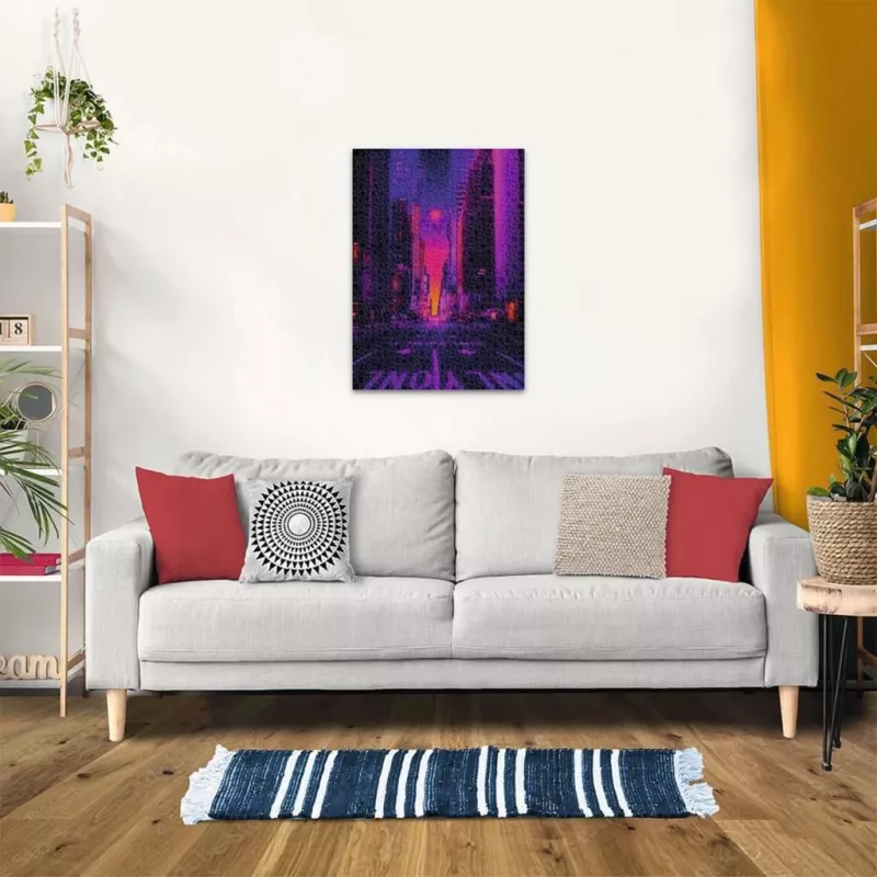 Dėlionė Ravensburger New York in Neon, 1000 dalių, suaugusiems