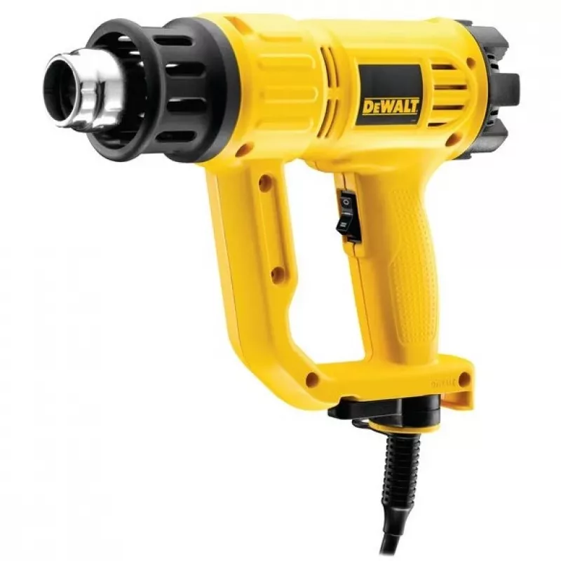 Šilumos pistoletas DeWalt D26411 — 1800 W, 600°C, 450 l/min, geltonas