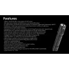 Rankinis žibintuvėlis Nitecore MH12 Pro Black LED 3300 lm įkraunamas per USB 5300 mAh, aliuminis, 138,5 mm, 81,5 g, atsparus vandeniui 2 m