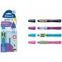 Pelikan griffix® automatinis rašiklis dešiniarankiams - Neon Black - juodas - kasečių sistema - mėlynas - plastikas - nerūdijantis plienas - dešiniarankiams (820349)