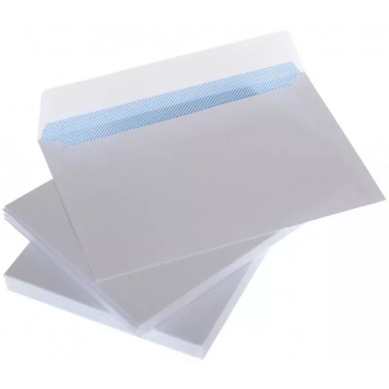 Vokai C4 balti su kaspinu ir vidiniu presu 229x324 mm 25 vnt.