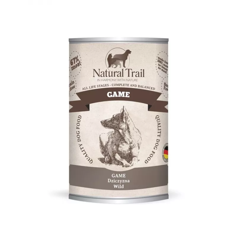 NATURAL TRAIL Game Meat – šlapias šunų ėdalas su žvėriena – 400 g