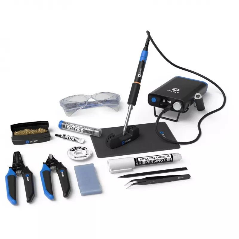 iFixit FixHub Soldering Toolkit – pilnas litavimo rinkinys kiekvienam projektui, su Powerstation ir išmaniuoju lituokliu