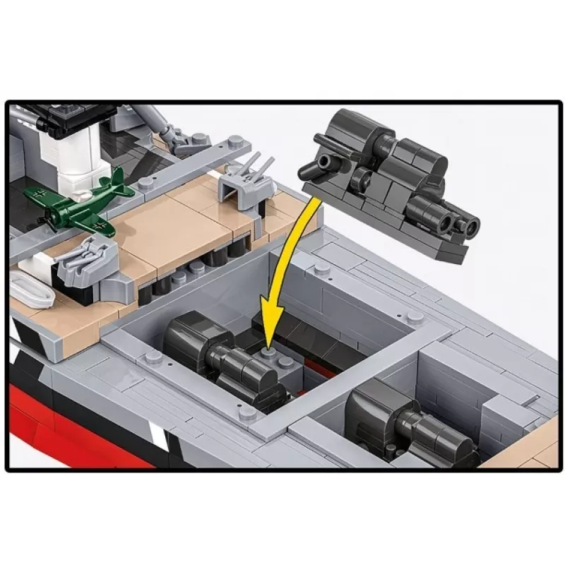 Konstruktorius Cobi Mūšio laivas Bismarck modelis su 3204 detalėmis - Cobi CO BI-4860