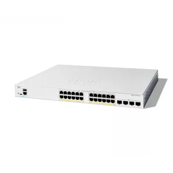 Cisco Catalyst 1200-24FP-4G išmanusis jungiklis, 24 prievadai GE, pilnas PoE, 4x1GE SFP, ribota viso gyvenimo apsauga (C1200-24FP-4G)
