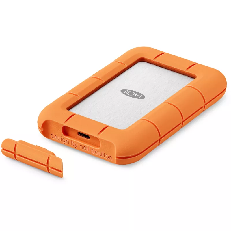 Išorinis SSD LaCie STND4000400 4 TB USB4 Gen 3x2 Thunderbolt USB Type-C, Oranžinis/Nerūdijantis plienas