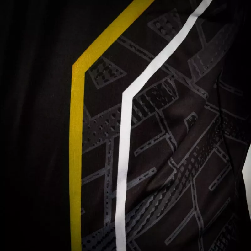 Polesetter ONE Simracing marškinėliai geltoni - S dydis