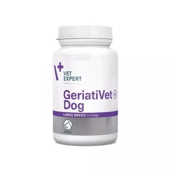 VET EXPERT GeriatiVet Dog Large Breed – pagalba senstant didelių veislių šunims – 45 kapsulės