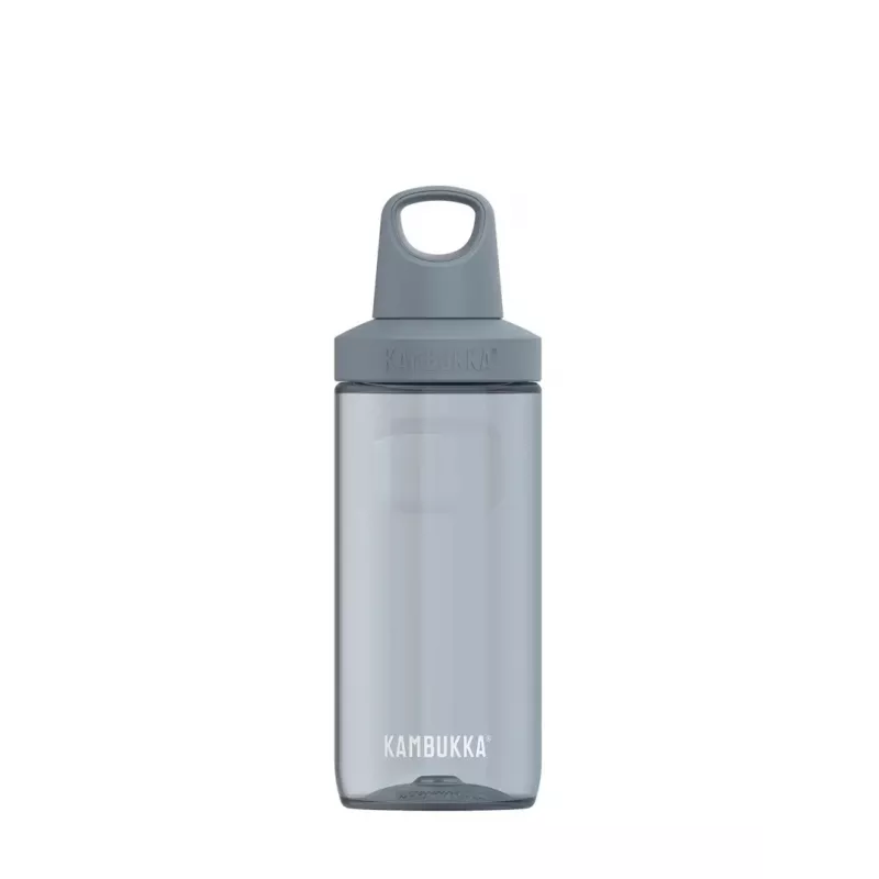 Izoliuotas gertuvės butelis Kambukka Reno 500 ml, Tritan (50 % perdirbta), pilkas, užsukamas dangtelis, tinkamas plauti indaplovėje