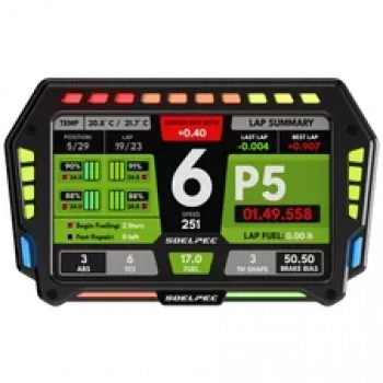 SOELPEC XR-7 Simracing liečiamasis ekranas su RGB telemetrija – juodas