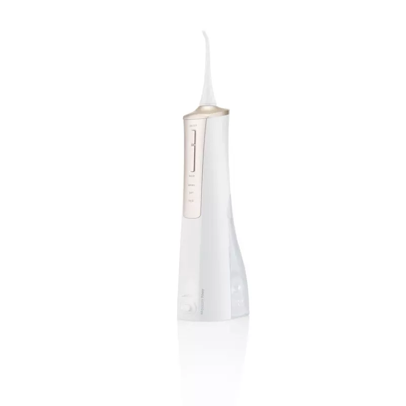 Belaidis oralinis irigatorius ETA Sonetic 270890000, 200 ml, 2 antgaliai, baltas/auksinis