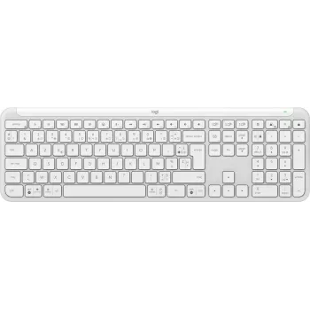 Logitech Signature Slim K950 belaidė klaviatūra – 100% pilno dydžio – Bluetooth 5.1 LE – AZERTY – prancūziška – Off-White (920-012454)