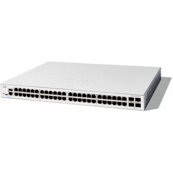 Cisco Catalyst 1300-48T-4X valdomas komutatorius, 48 prievadų GE, 4x10GE SFP+, ribota viso naudojimo laiko apsauga (C1300-48T-4X)