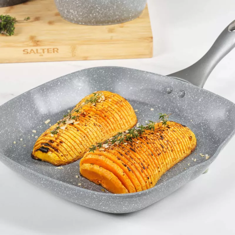 Grilių keptuvė Salter 28 cm su marmurine nelimpančia danga