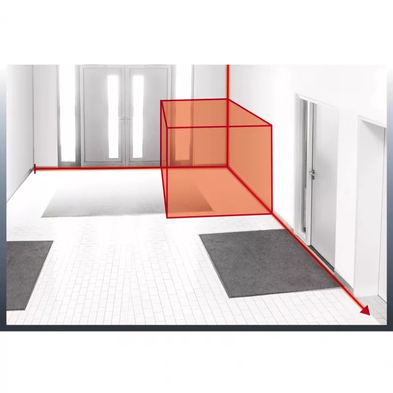 Lazerinis atstumo matuoklis TC-LD 50, juodas/raudonas, 5 cm – 50 m