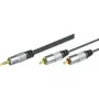 Shiverpeaks profesionalus garso kabelis, aukštos kokybės, 1x 3,5 mm stereo lizdas – 2x RCA kištukas, 1,5 m (499601015H)